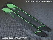 Heli Tec HT-NGR-325 FBL CFK Hauptrotorbltter 325mm - Neon Grn